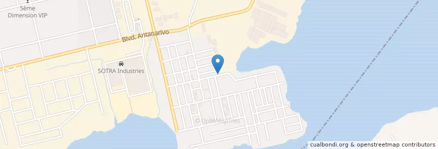 Mapa de ubicacion de Buvette traditionnel en コートジボワール, アビジャン, Port-Bouët.