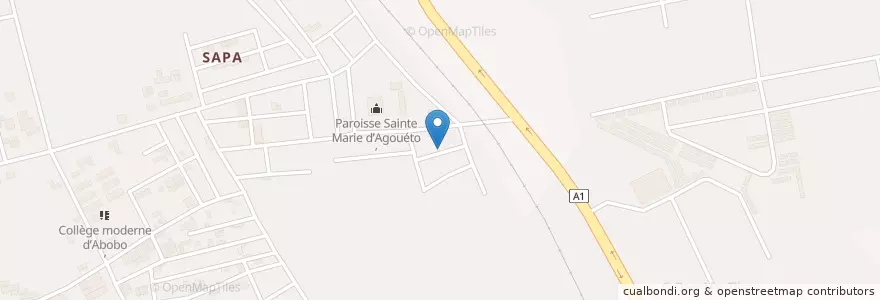 Mapa de ubicacion de Ecole Coranique en 코트디부아르, 아비장, Abobo.