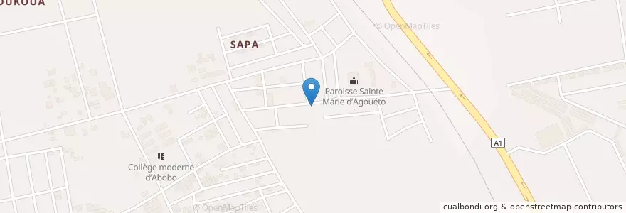 Mapa de ubicacion de Eglise Evangélique de Révélation en Кот-Д’Ивуар, Абиджан, Abobo.