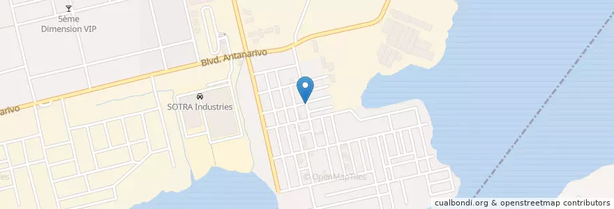 Mapa de ubicacion de Restaurant en コートジボワール, アビジャン.