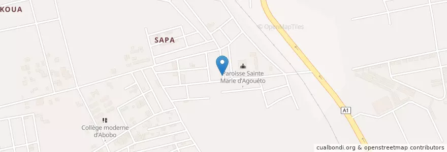 Mapa de ubicacion de Mobile Money en ساحل العاج, أبيدجان, أبوبو.