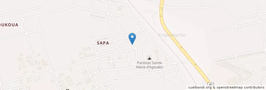 Mapa de ubicacion de Eglise La Porte des Cieux en 科特迪瓦, 阿比让, Abobo.