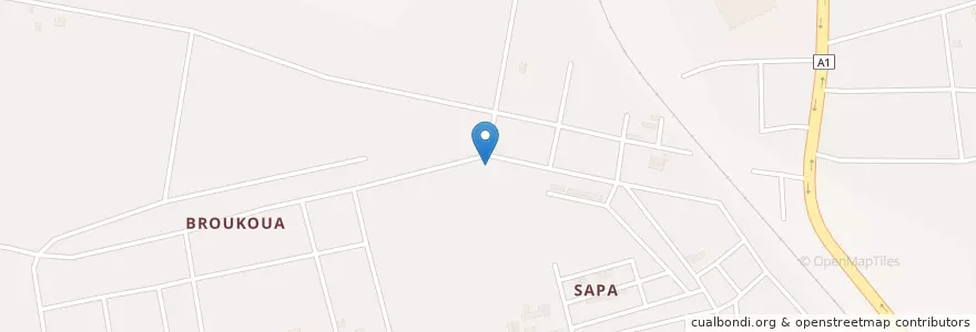 Mapa de ubicacion de Kiosque en Fildişi Sahili, Abican, Abobo.