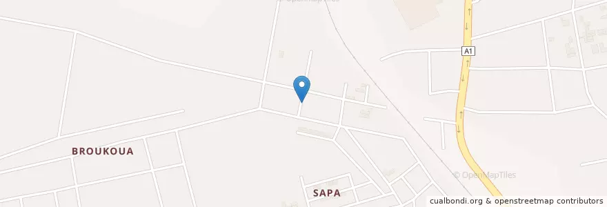 Mapa de ubicacion de Garbadrome en Fildişi Sahili, Abican, Abobo.
