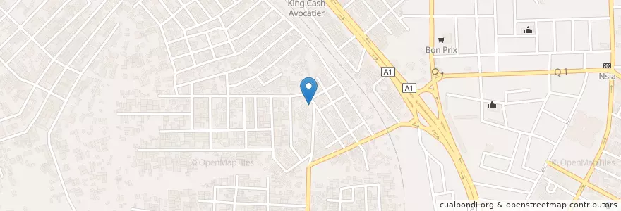 Mapa de ubicacion de Restaurant en Кот-Д’Ивуар, Абиджан, Abobo.