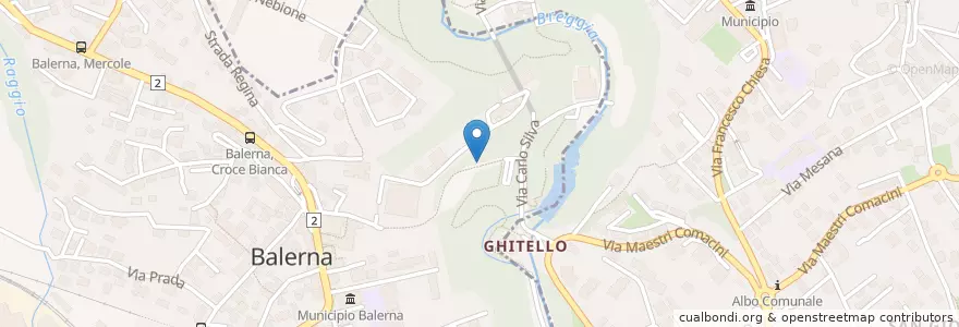 Mapa de ubicacion de Acqua non potabile en Zwitserland, Ticino, Distretto Di Mendrisio, Circolo Di Balerna.