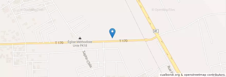 Mapa de ubicacion de Maquis Restaurant 844 en 코트디부아르, 아비장, Abobo.