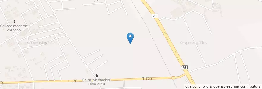Mapa de ubicacion de Maquis Le Relais en 科特迪瓦, 阿比让, Abobo.