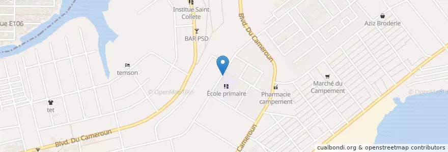 Mapa de ubicacion de Jehovah Nissi en Côte D’Ivoire, Abidjan, Koumassi.