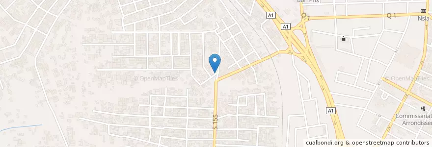 Mapa de ubicacion de WC public en ساحل عاج, آبیجان, Abobo.