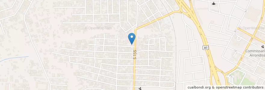 Mapa de ubicacion de WC public en コートジボワール, アビジャン, Abobo.
