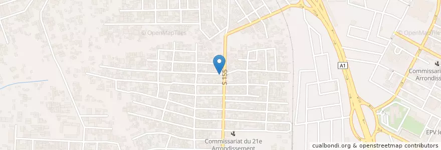 Mapa de ubicacion de EPV Diamory en Fildişi Sahili, Abican, Abobo.