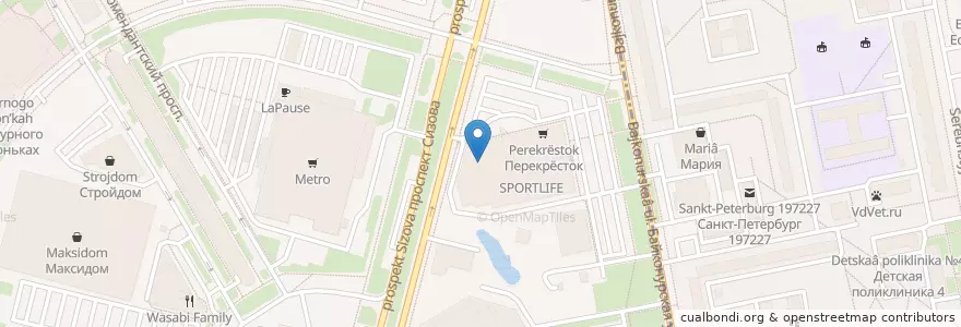 Mapa de ubicacion de Шиллинг en Russie, District Fédéral Du Nord-Ouest, Oblast De Léningrad, Saint-Pétersbourg, Приморский Район, Округ Озеро Долгое.