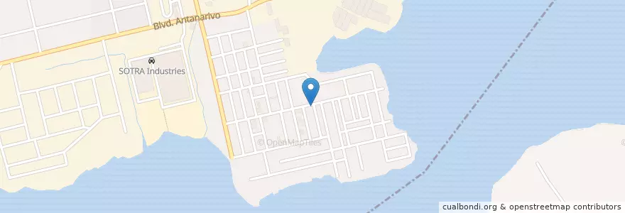 Mapa de ubicacion de kiosque à café en Ivoorkust, Abidjan, Port-Bouët.