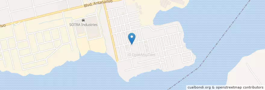 Mapa de ubicacion de kiosque à café en Côte D’Ivoire, Abidjan, Port-Bouët.