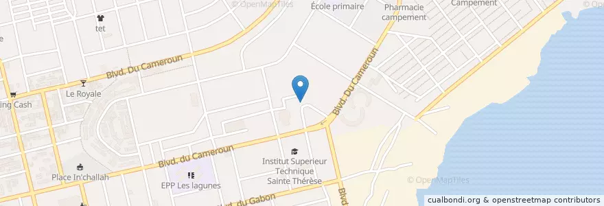 Mapa de ubicacion de Mission Evangelique Le Jourdain en Elfenbeinküste, Abidjan, Koumassi.