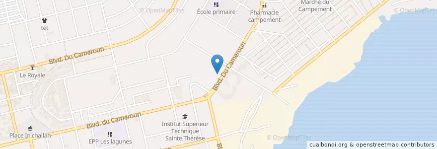 Mapa de ubicacion de Le Barclay en Côte D’Ivoire, Abidjan, Koumassi.