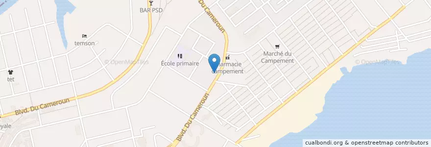Mapa de ubicacion de Centrale de Restauration du CHRIST en Côte D’Ivoire, Abidjan, Koumassi.