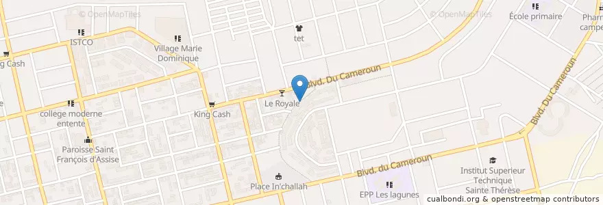 Mapa de ubicacion de Mission evangelique La Delivrance en Côte D’Ivoire, Abidjan, Koumassi.
