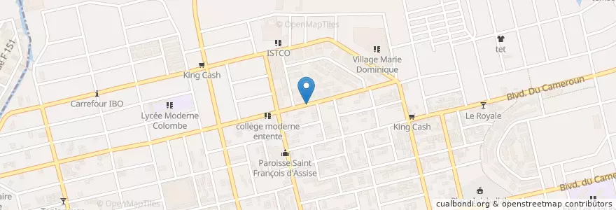 Mapa de ubicacion de Kiosque Delice Café en 科特迪瓦, 阿比让, Koumassi.