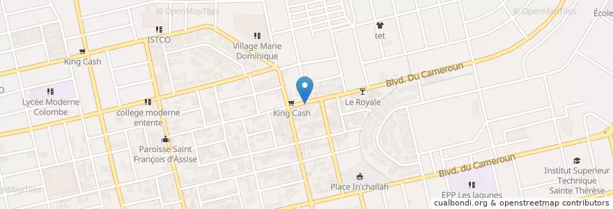 Mapa de ubicacion de Maquis La Reference en Ivoorkust, Abidjan, Koumassi.