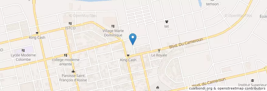 Mapa de ubicacion de Tradipraticien en ساحل عاج, آبیجان, Koumassi.