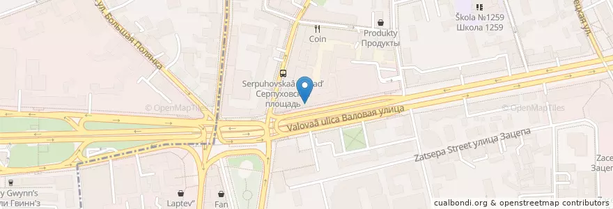 Mapa de ubicacion de val.coffee en Rusia, Центральный Федеральный Округ, Москва, Центральный Административный Округ, Район Замоскворечье.