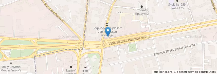 Mapa de ubicacion de Sana Dent en Rusland, Centraal Federaal District, Moskou, Центральный Административный Округ, Район Замоскворечье.