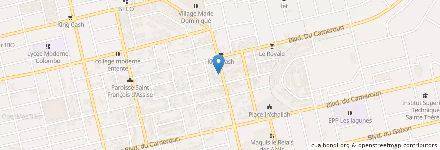 Mapa de ubicacion de EPV Saint Jacques en 코트디부아르, 아비장, Koumassi.