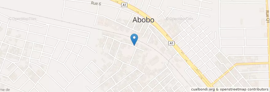 Mapa de ubicacion de Eglise assemblée de Dieu Aziel en Côte D’Ivoire, Abidjan, Abobo.