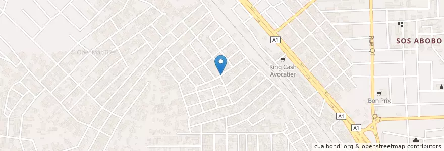 Mapa de ubicacion de Centre médical Espace en コートジボワール, アビジャン, Abobo.