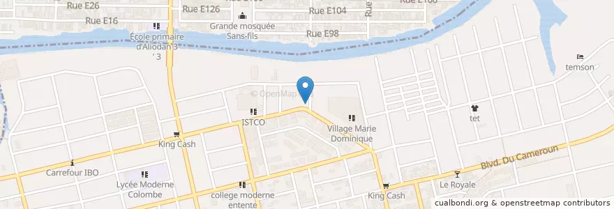 Mapa de ubicacion de Bar au Sucré Salé en Ivoorkust, Abidjan.