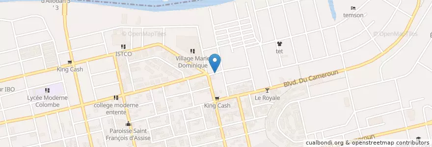 Mapa de ubicacion de GARBADROME en Elfenbeinküste, Abidjan, Koumassi.