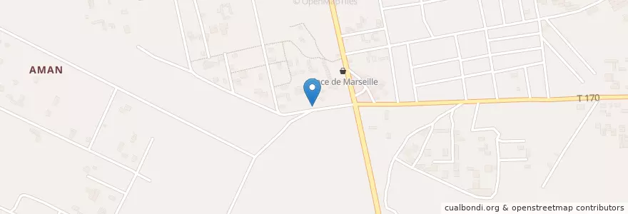 Mapa de ubicacion de Pharmacie Carrefour N'Dotré en 科特迪瓦, 阿比让, Abobo.
