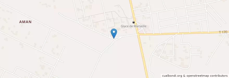 Mapa de ubicacion de Bistrot en Ivoorkust, Abidjan, Abobo.