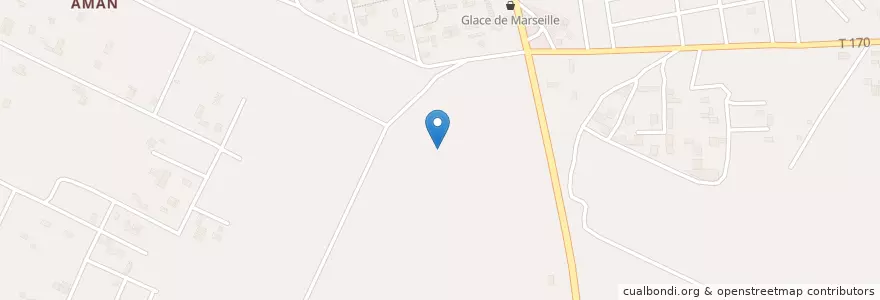 Mapa de ubicacion de Café Express en ساحل عاج, آبیجان, Abobo.