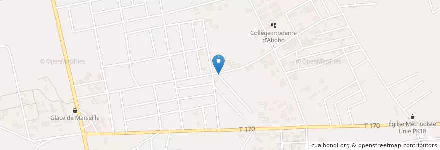 Mapa de ubicacion de Mission Dehima en CI Paroisse Lulu Jacques en Кот-Д’Ивуар, Абиджан, Abobo.