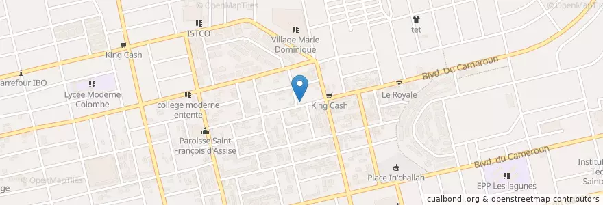 Mapa de ubicacion de AL KARIM Auto Ecole en ساحل عاج, آبیجان, Koumassi.