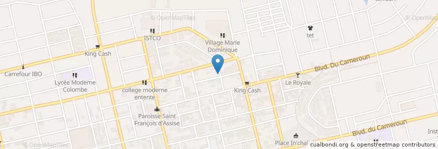 Mapa de ubicacion de Bistro en Ivoorkust, Abidjan, Koumassi.