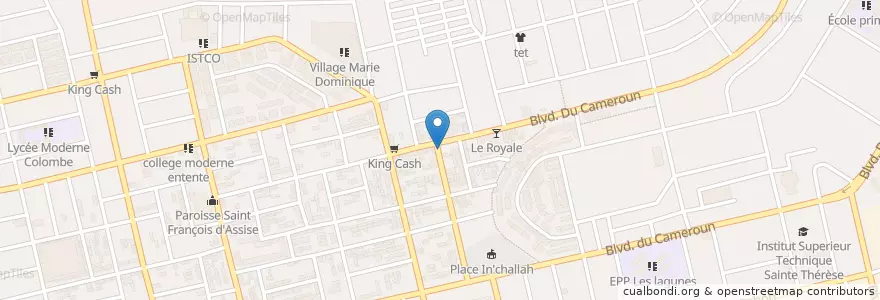Mapa de ubicacion de Restaurant Traditionnel en Costa De Marfil, Abiyán, Koumassi.