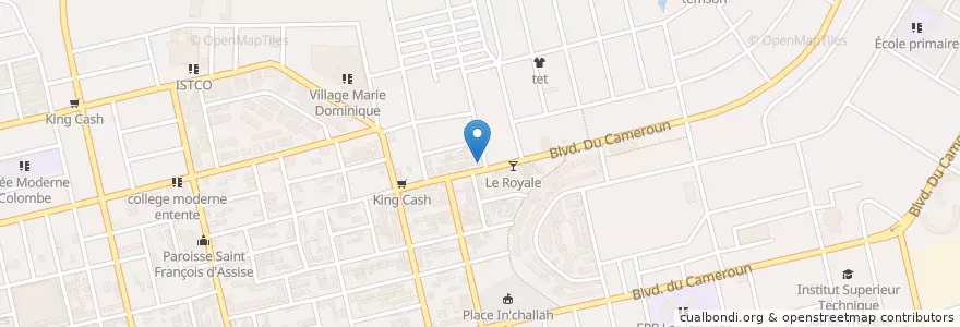 Mapa de ubicacion de Eglise Evangélique la Race des Vainquers en ساحل عاج, آبیجان, Koumassi.