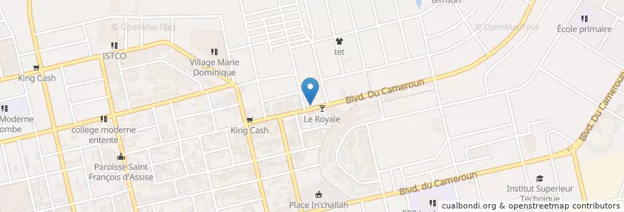 Mapa de ubicacion de Restaurant Traditionnel en コートジボワール, アビジャン, Koumassi.
