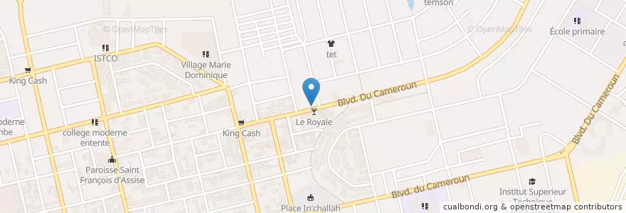 Mapa de ubicacion de Point Western Union en Кот-Д’Ивуар, Абиджан, Koumassi.