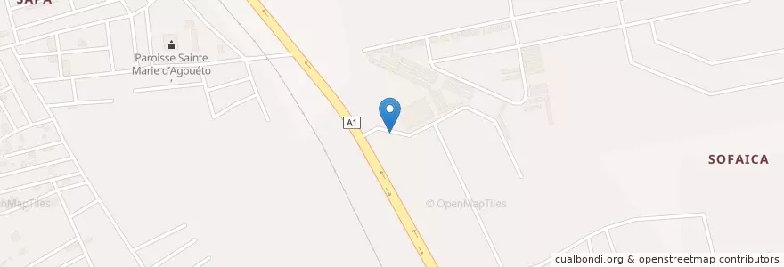 Mapa de ubicacion de Buvette en コートジボワール, アビジャン, Abobo.