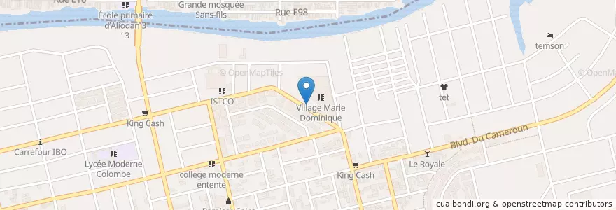 Mapa de ubicacion de Genération Auto Ecole en ساحل عاج, آبیجان, Koumassi.