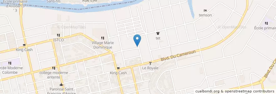 Mapa de ubicacion de Buvette en コートジボワール, アビジャン, Koumassi.