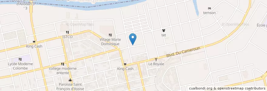 Mapa de ubicacion de Centre Médical Social en コートジボワール, アビジャン, Koumassi.