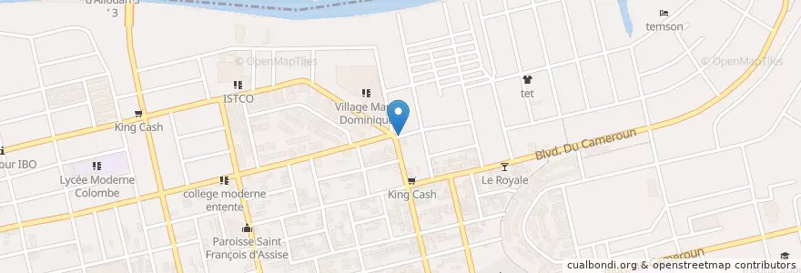Mapa de ubicacion de Mosquée en 코트디부아르, 아비장, Koumassi.