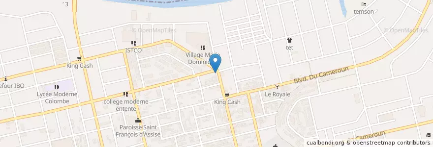 Mapa de ubicacion de Restaurant Traditionnel en Côte D'Ivoire, Abidjan, Koumassi.