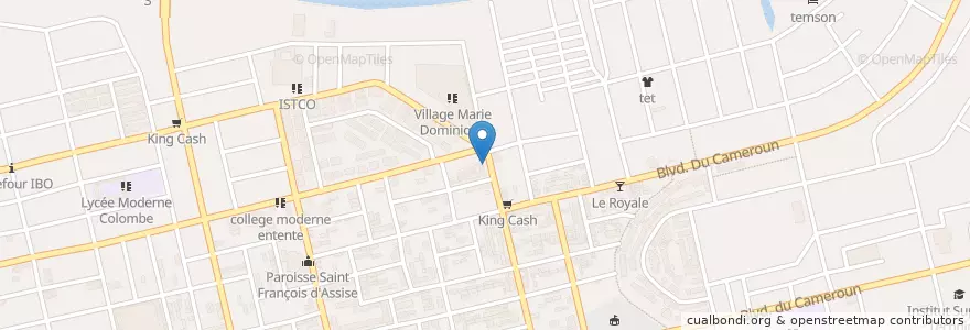 Mapa de ubicacion de Kiosque en Ivory Coast, Abidjan, Koumassi.